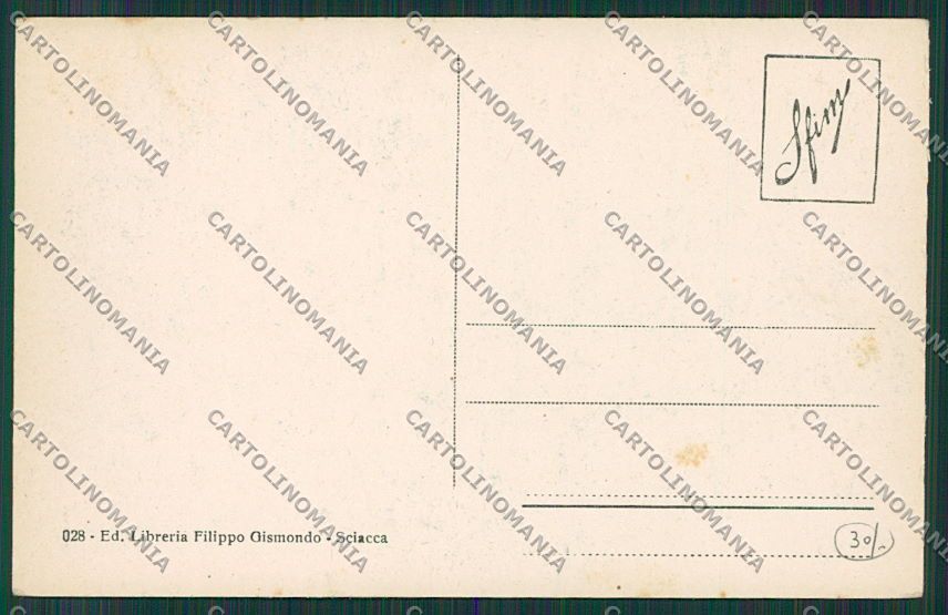 Agrigento Sciacca cartolina QQ0059 – retro
