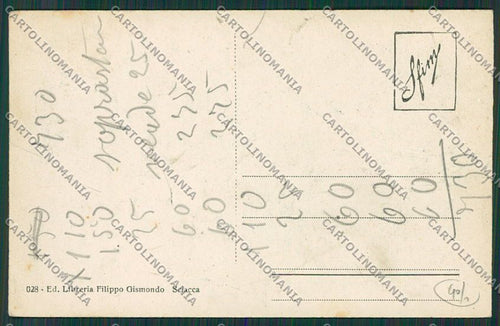 Agrigento Sciacca PIEGHINE cartolina QQ0064 – retro