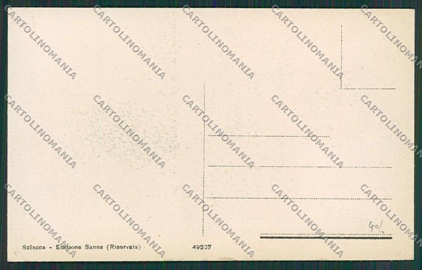Agrigento Sciacca cartolina QQ0065 – retro