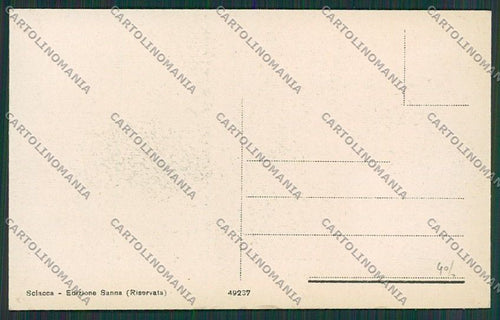 Agrigento Sciacca cartolina QQ0065 – retro