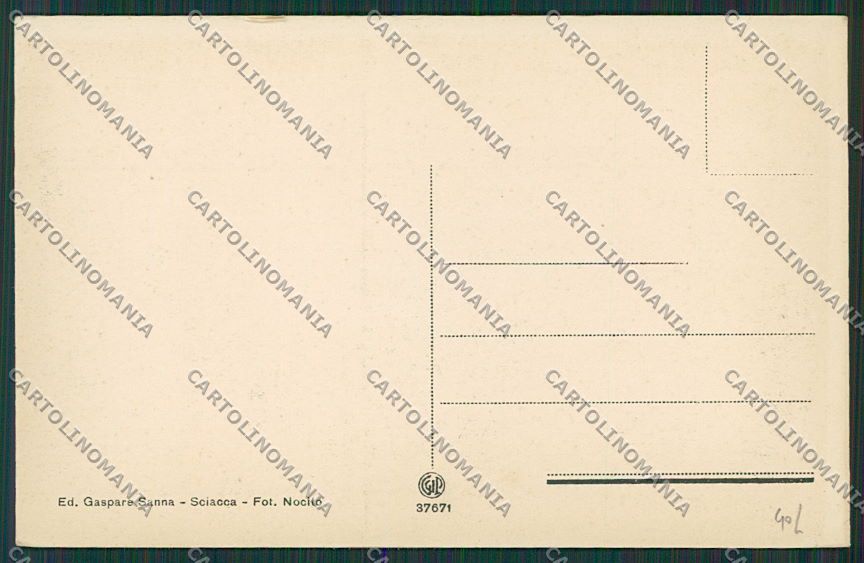 Agrigento Sciacca cartolina QQ0066 – retro