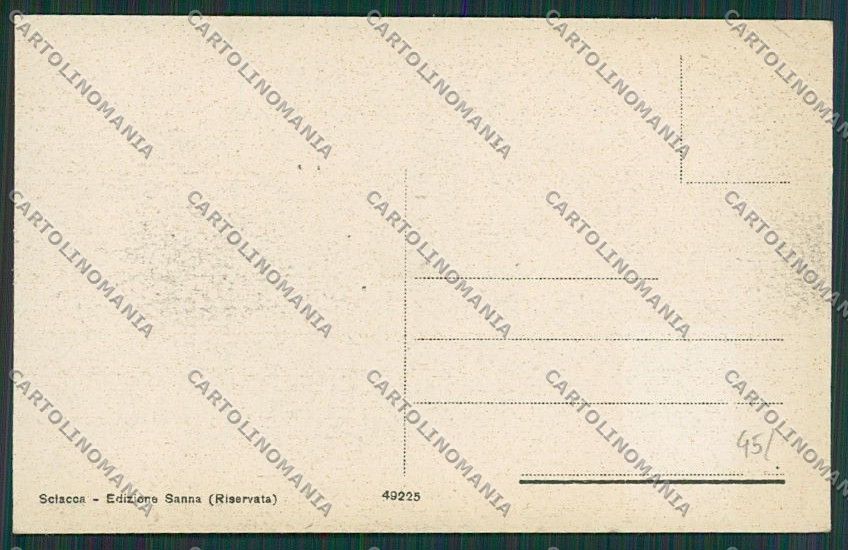 Agrigento Sciacca cartolina QQ0067 – retro