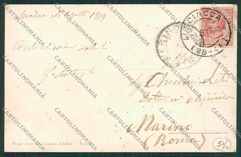Agrigento Sciacca cartolina QQ0068 – retro