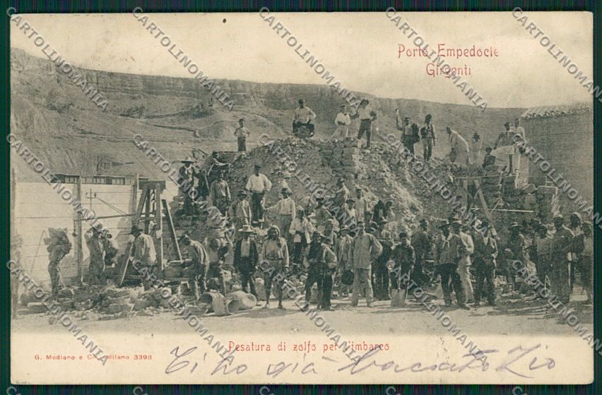 Agrigento Porto Empedocle cartolina QQ0075 – fronte