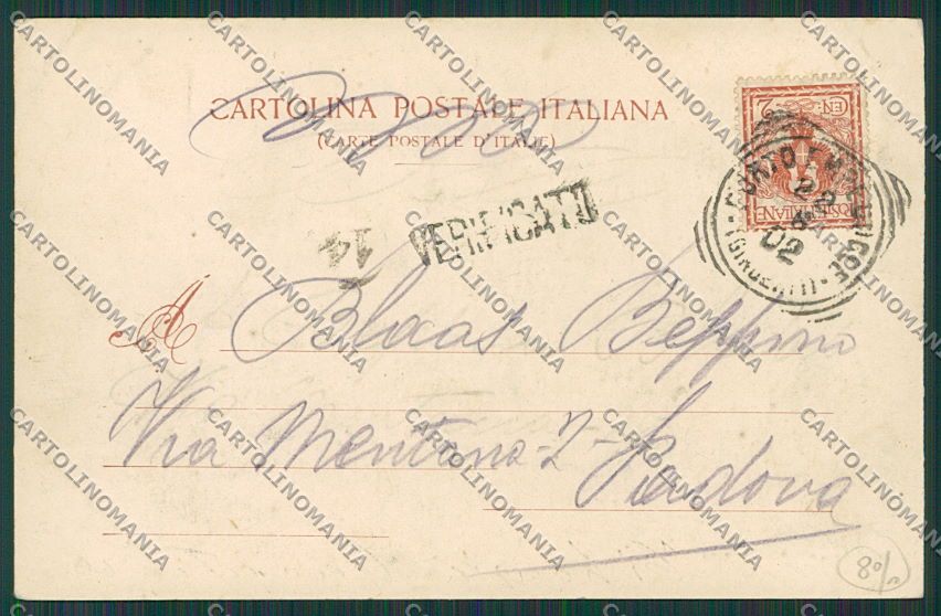 Agrigento Porto Empedocle cartolina QQ0075 – retro