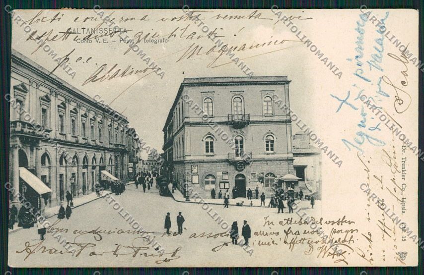 Caltanissetta Città RIPARATA cartolina QQ0099 – fronte