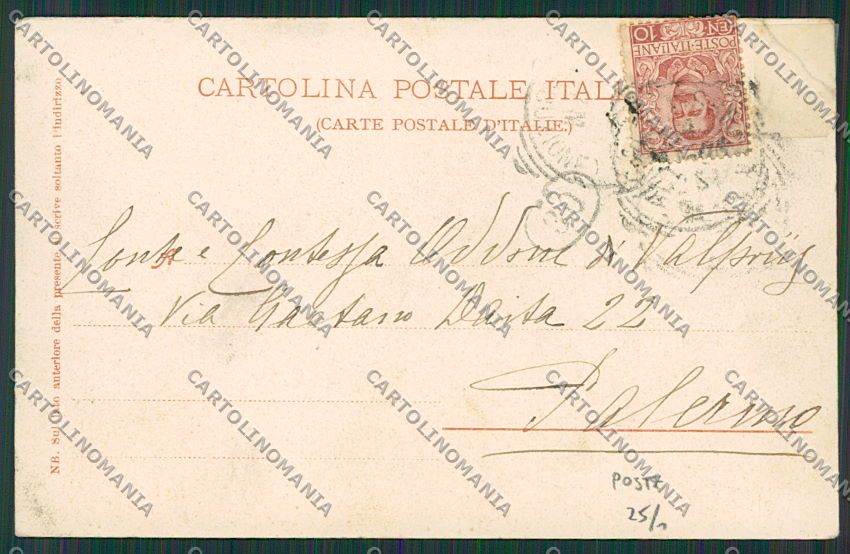 Caltanissetta Città RIPARATA cartolina QQ0099 – retro