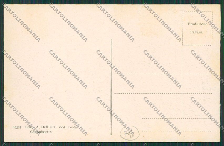 Caltanissetta Città cartolina QQ0124 – retro