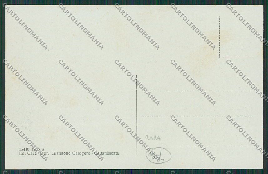 Caltanissetta Città Mestieri cartolina QQ0126 – retro