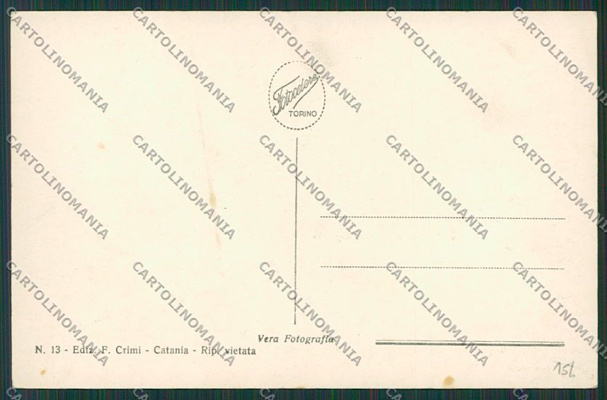 Catania Città Foto cartolina QQ0144 – retro