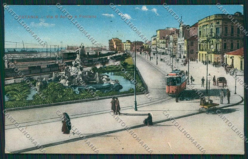 Catania Città Tram cartolina QQ0147 – fronte