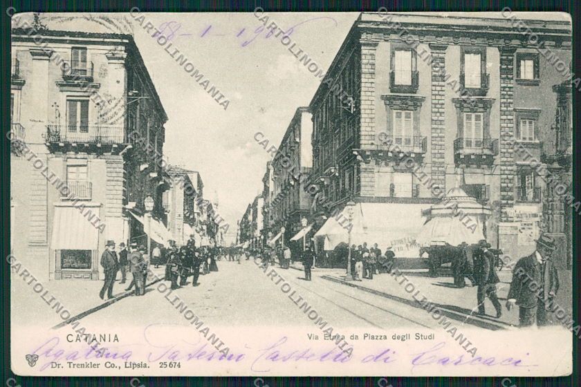 Catania Città TRACCE UMIDO cartolina QQ0160 – fronte