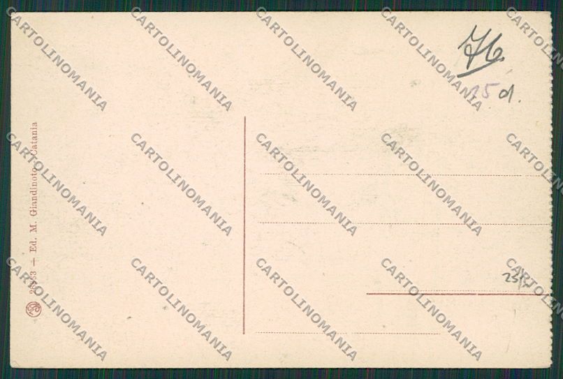 Catania Città Mercato cartolina QQ0170 – retro