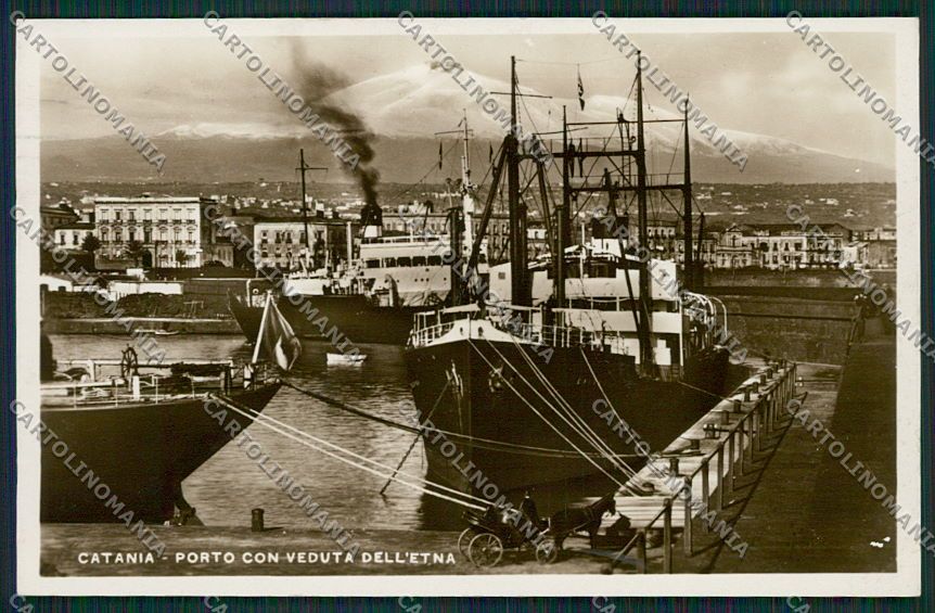 Catania Città Porto Foto cartolina QQ0185 – fronte