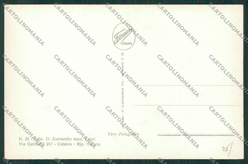 Catania Città Foto cartolina QQ0186 – retro