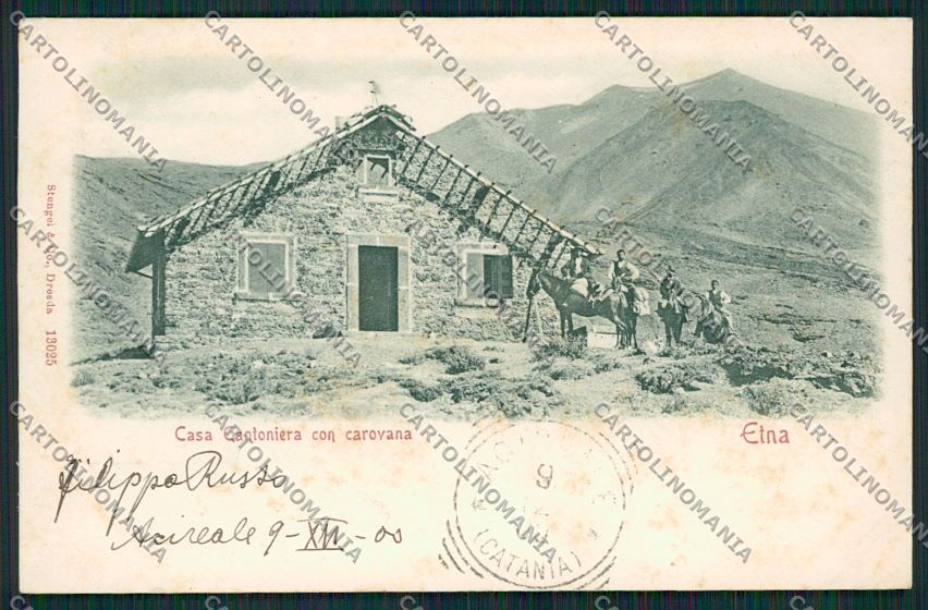 Catania Etna cartolina QQ0201 – fronte