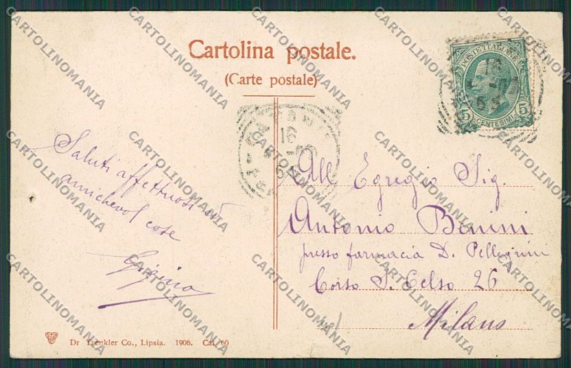 Catania Città cartolina QQ0234 – retro