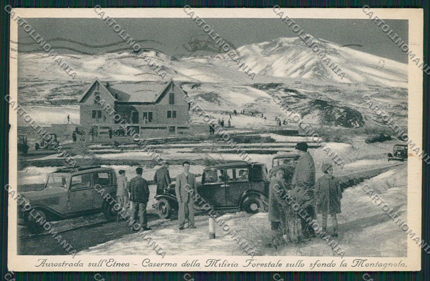 Catania Autostrada Etna Milizia Forestale cartolina QQ0240 – fronte
