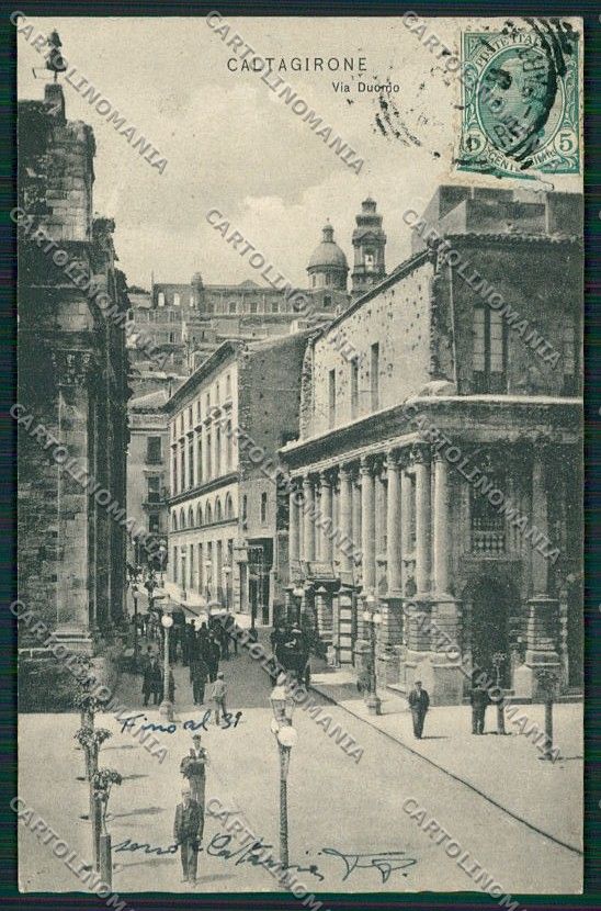 Catania Caltagirone cartolina QQ0261 – fronte