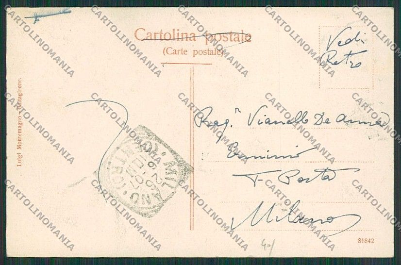Catania Caltagirone cartolina QQ0261 – retro