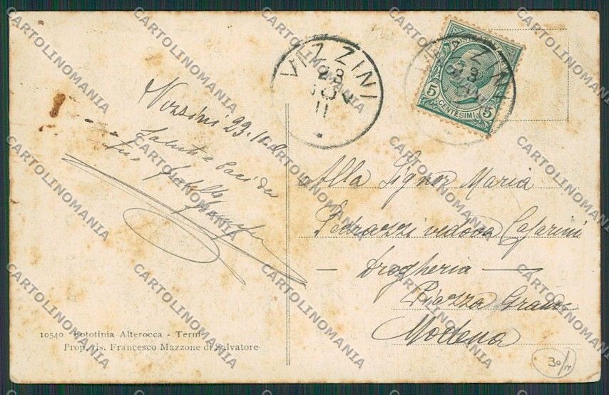 Catania Vizzini cartolina QQ0263 – retro