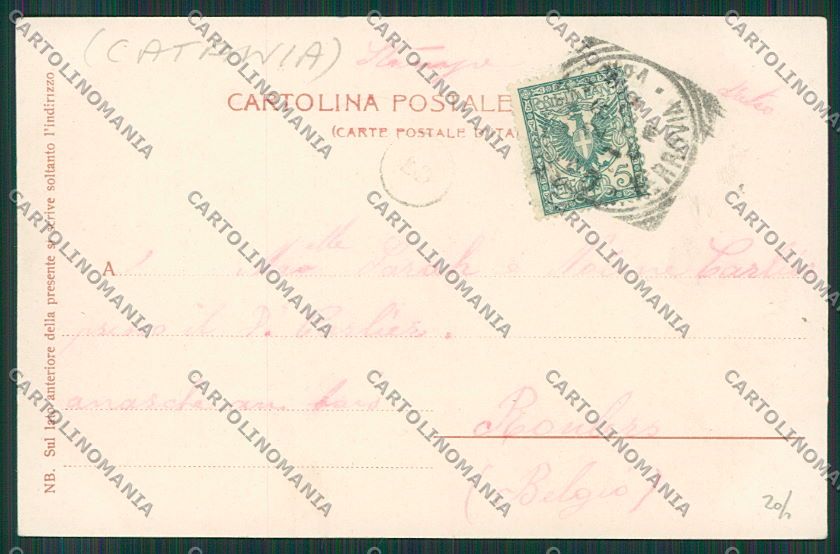 Catania Etna cartolina QQ0268 – retro