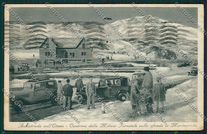 Catania Etna Milizia Forestale cartolina QQ0282 – fronte
