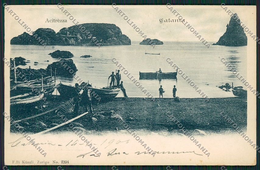 Catania Acitrezza Aci Trezza cartolina QQ0283 – fronte