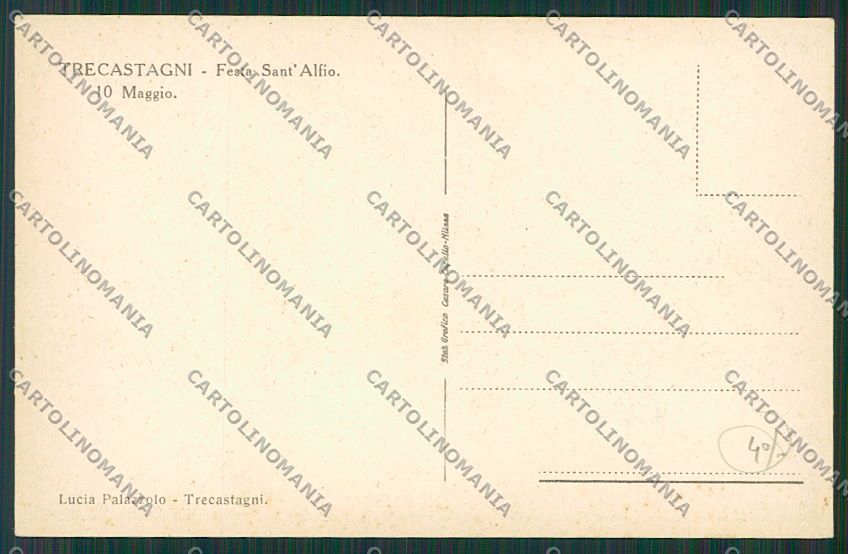 Catania Trecastagni cartolina QQ0299 – retro