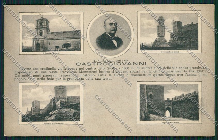 Enna Città cartolina QQ0319 – fronte