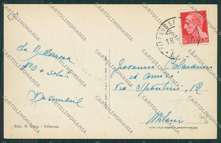 Enna Villarosa Sauti da cartolina QQ0323 – retro
