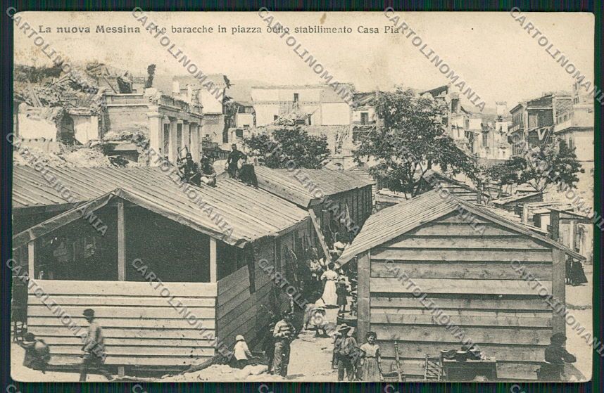 Messina Città Terremoto cartolina QQ0341 – fronte