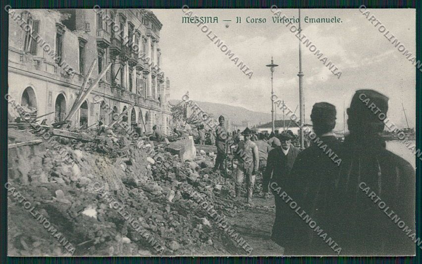 Messina Città Terremoto cartolina QQ0353 – fronte