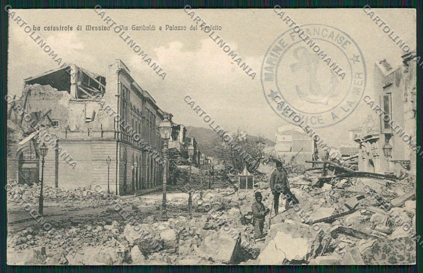 Messina Città Terremoto cartolina QQ0354 – fronte
