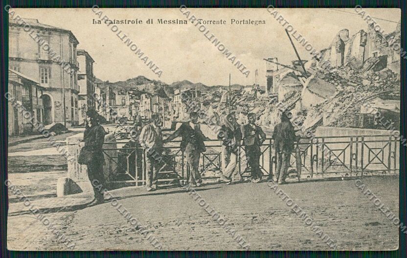 Messina Città Terremoto cartolina QQ0355 – fronte