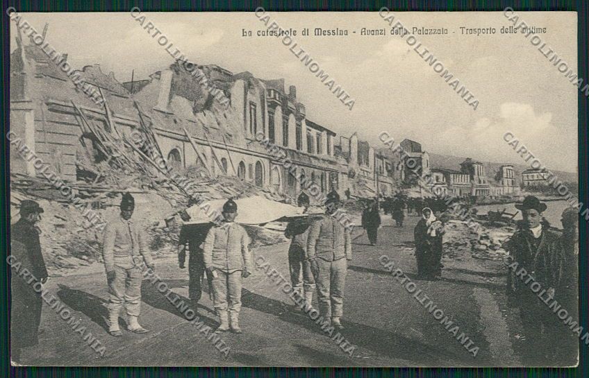 Messina Città Terremoto cartolina QQ0356 – fronte