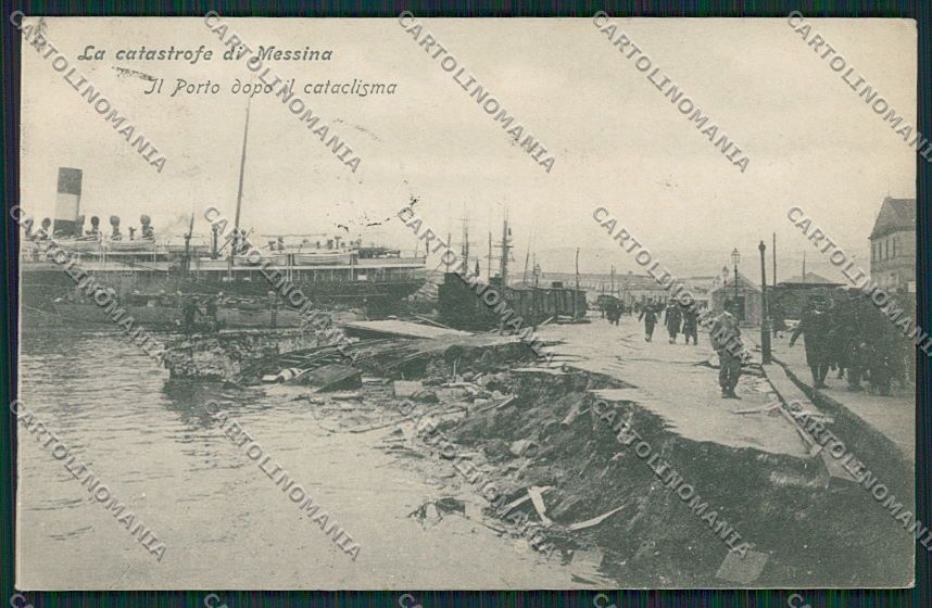 Messina Città Terremoto cartolina QQ0359 – fronte