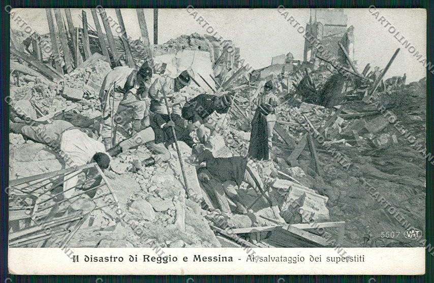 Messina Città Terremoto cartolina QQ0363 – fronte