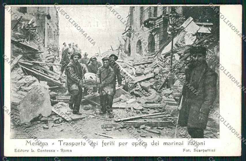Messina Città Terremoto cartolina QQ0368 – fronte