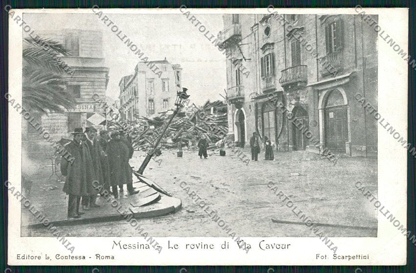 Messina Città Terremoto cartolina QQ0371 – fronte