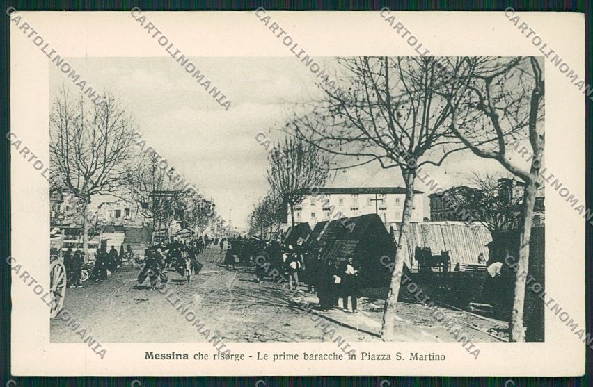 Messina Città Terremoto cartolina QQ0384 – fronte