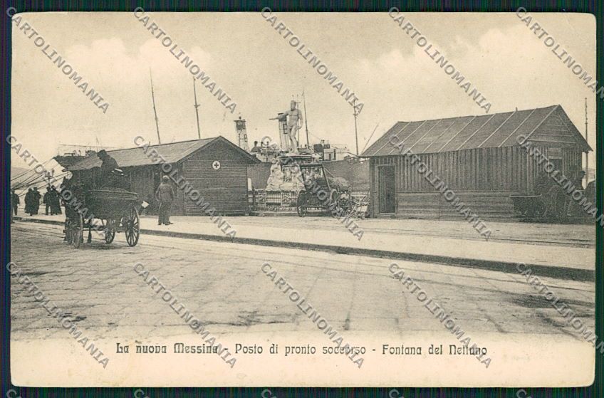 Messina Città Terremoto cartolina QQ0401 – fronte