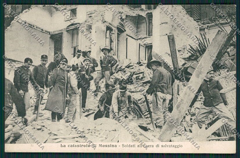 Messina Città Terremoto cartolina QQ0405 – fronte