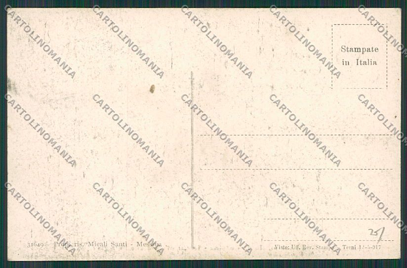 Messina Città Terremoto cartolina QQ0405 – retro