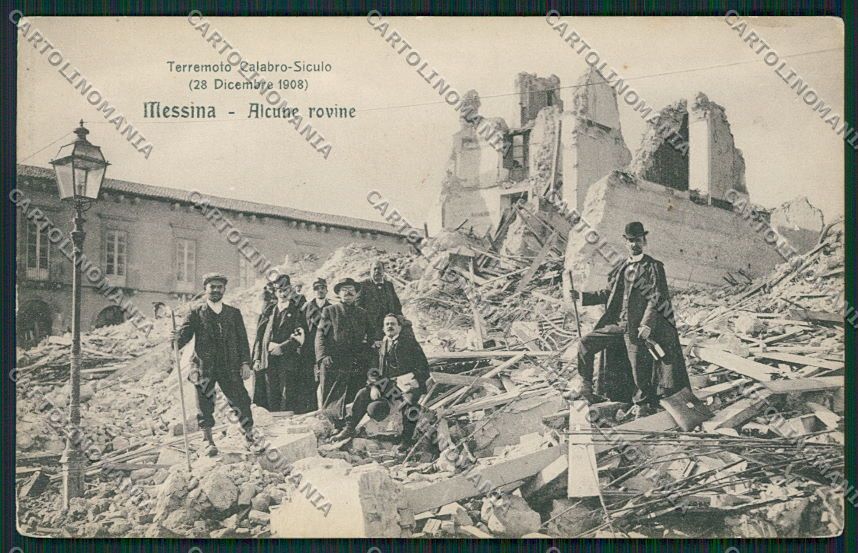 Messina Città Terremoto cartolina QQ0409 – fronte