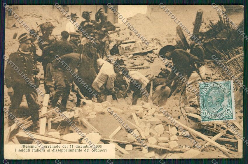 Messina Città Terremoto cartolina QQ0415 – fronte