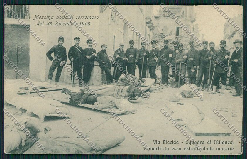 Messina Città Terremoto cartolina QQ0424 – fronte