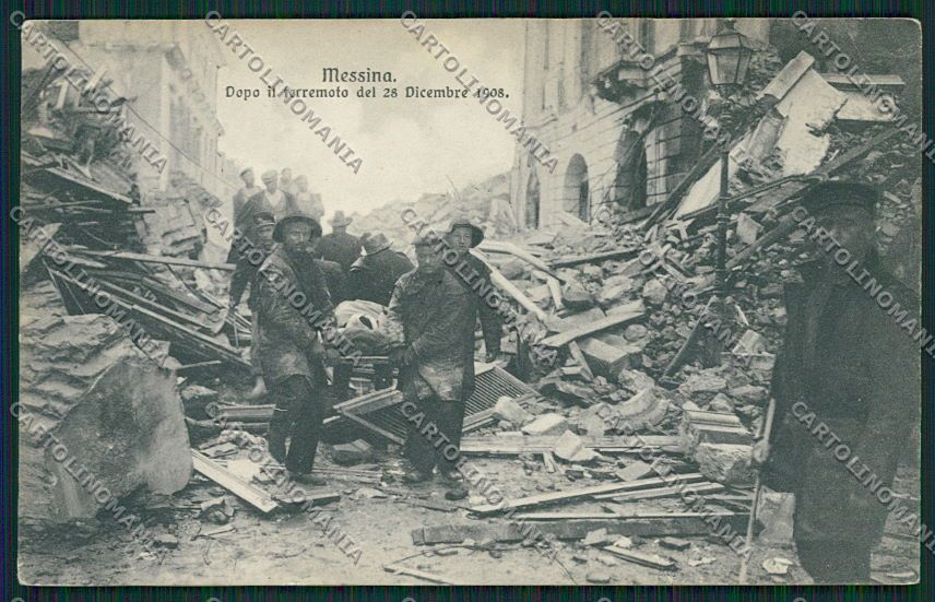 Messina Città Terremoto cartolina QQ0429 – fronte