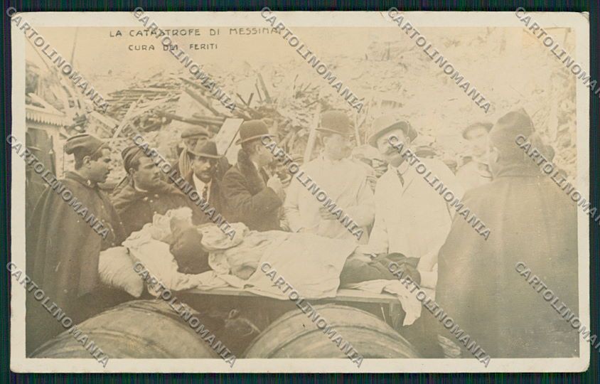 Messina Città Terremoto Foto cartolina QQ0431 – fronte