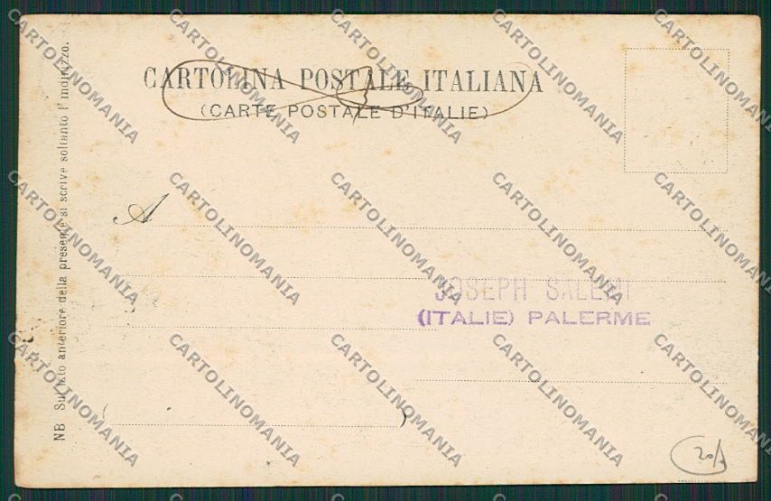 Palermo Città cartolina QQ0442 – retro